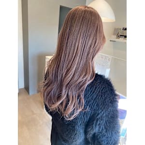 ニュアンスカラー/ミルクティー/ロングレイヤーハイトーン