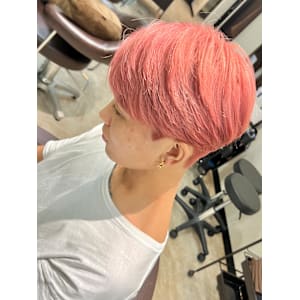 メンズカラー　白髪染めOK ブリーチ　短髪　韓国ヘア　メンズ