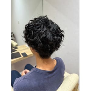 波巻きスパイラルパーマ/メンズパーマ/マッシュパーマ