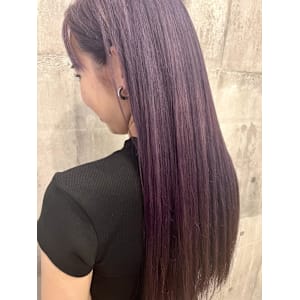 髪質改善カラー×パープル
