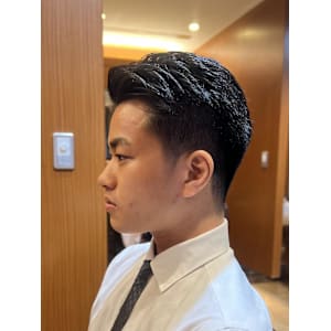 銀座理容室　メンズシチサンヘア