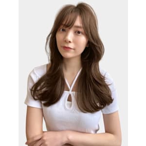 韓国ヘア似合わせレイヤーカット前髪顔周りカット大人美人