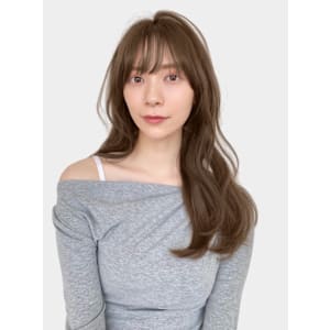 艶感前髪ワンカールサイドバングくびれ丸みヘア美髪大人美人