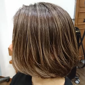 白髪ぼかしハイライト