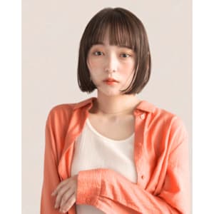 新宿/新宿美容室/ボブ／ショート/カットカラー／縮毛矯正
