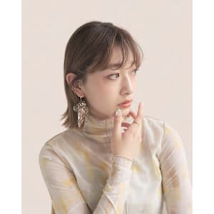 新宿/新宿美容室/ボブ／ショート/カットカラー／縮毛矯正