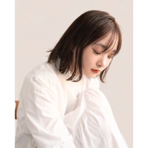 新宿/新宿美容室/ボブ／ショート/カットカラー／縮毛矯正