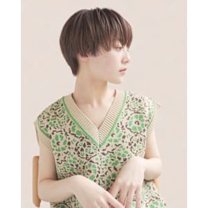 新宿/新宿美容室/ボブ／ショート/カットカラー／縮毛矯正