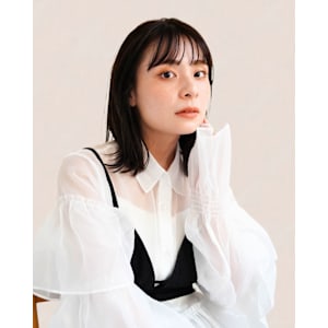 新宿/新宿美容室/ボブ／ショート/カットカラー／縮毛矯正