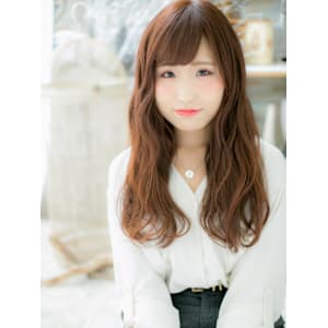 大人フェミニン♪くせ毛風ゆるふわ小顔ロング　レイヤーロング