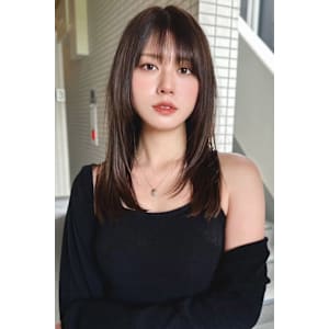 髪質改善/透明感カラー/暗髪カラー/顔周りレイヤー