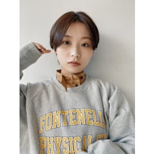 ナチュラルセンターパートショート