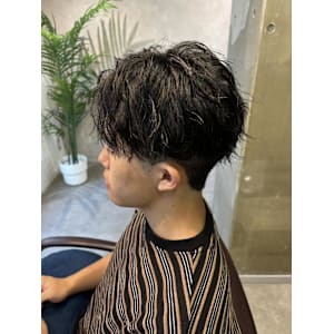 miu&宇都宮良太　メンズ無造作ツイストスパイラル