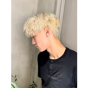 ハイトーン/パーマ/マッシュ