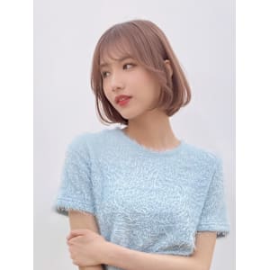 柔らかハイトーンボブ