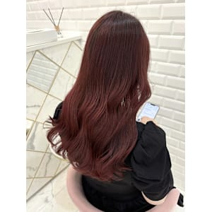 ブリーチなし最大限のピンクカラー＊まゆ