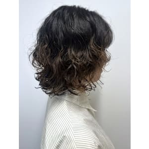 ボブパーマ　似合わせ　レイヤー　簡単スタイリング　30代