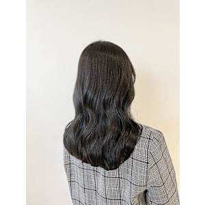 グレージュカラーダークアッシュベージュくすみカラー黒髪