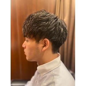 マッシュ×ふんわりパーマ