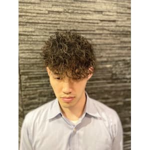 スパイラルパーマ×バーバースタイル×針金パーマ