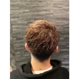 アップバングショート×カラー