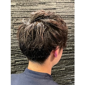 マッシュ×パーマ