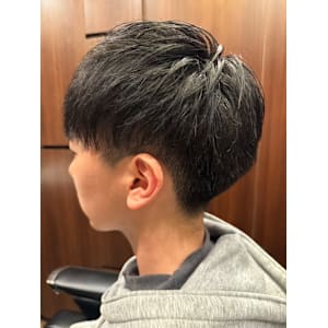 ツーブロックショート