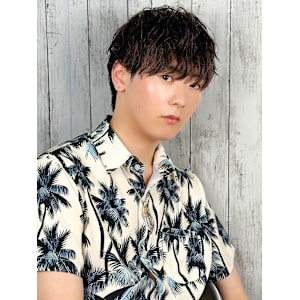 爽やかナチュラルパーマソフトツイストマッシュ