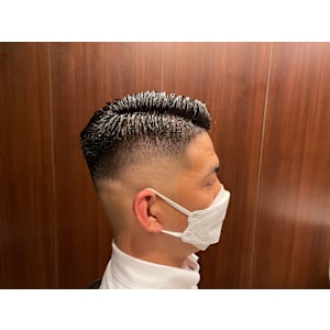 スキンフェード＋パーマ