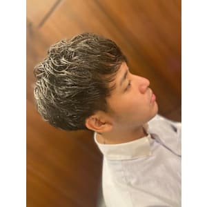 マッシュ×ふんわりパーマ