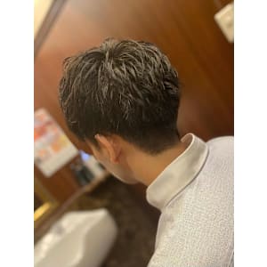 マッシュ×ふんわりパーマ