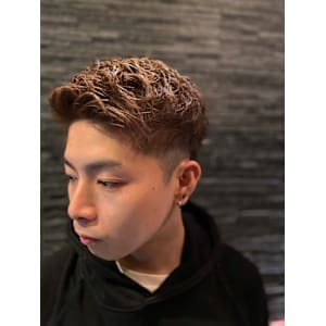 アップバングショート×カラー