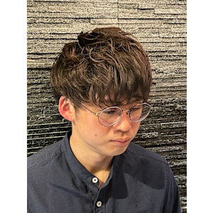 マッシュ×パーマ