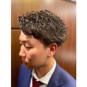 ビジネスパーマ&ツーブロック