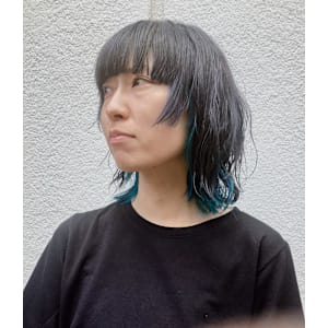 グレー　インブルー