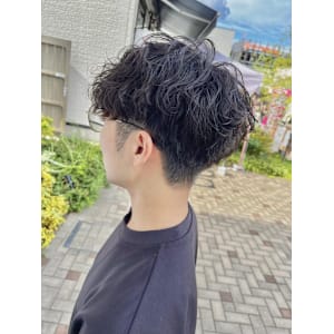 緩め波巻きパーマ