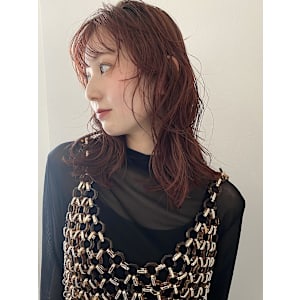 レッドブラウン_顔まわりレイヤー_下北沢