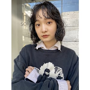 ボブパーマ/シースルーバング/マイルドパーマ_下北沢