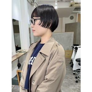 ショートボブ/前上がりボブ/ショートヘア/ボブヘアー◎下北沢