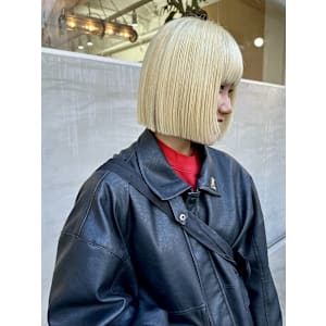 抜きっぱなしブリーチ/ケアブリーチ/ハイトーン/ボブ_下北沢