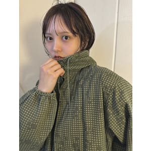 くすみブラウン_シースルーバング_下北沢