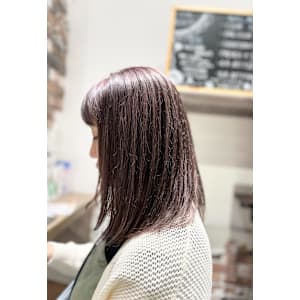 明るめ白髪染めピンクベージュ