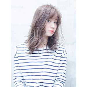 アッシュブラウン×レイヤー×リバースカール