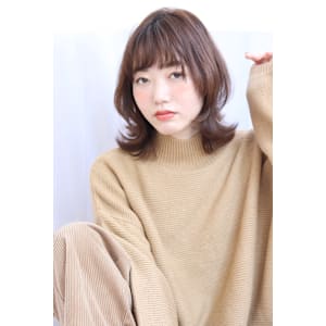 ウルフカット＊ミルクティーベージュ