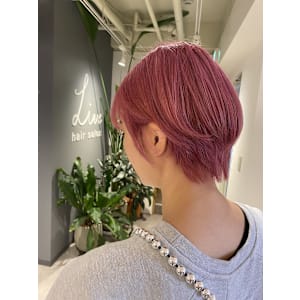 春のビビットピンク　［久米川美容室］