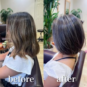 白髪ぼかし　脱白髪染め　【藤沢　藤沢駅】