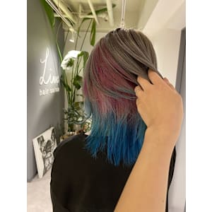 グラデーションインナーカラー［久米川美容室/インナーカラー］