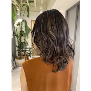 極細ハイライト［久米川/ハイライト/白髪ぼかし］