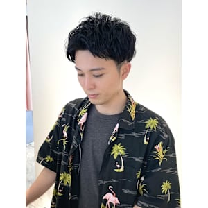 スパイキーショート/ニュアンスパーマ/メンズショート