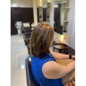 ブリーチなしベージュカラー